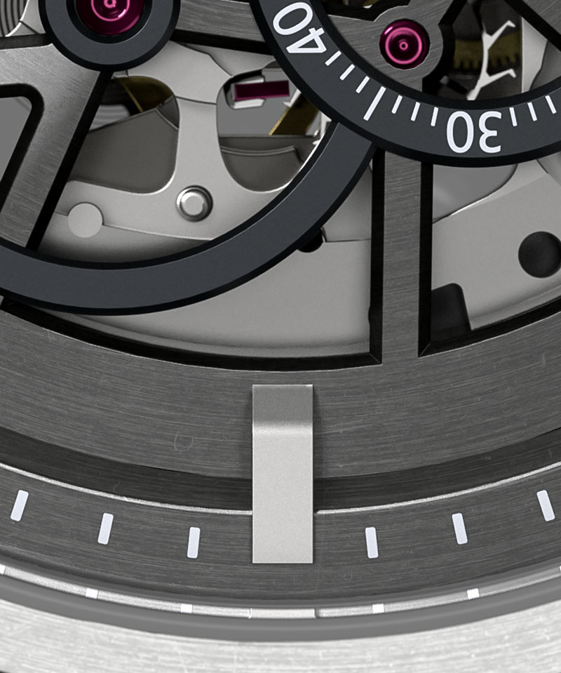 Neolux Skeleton Silver Grey - skóra czarny