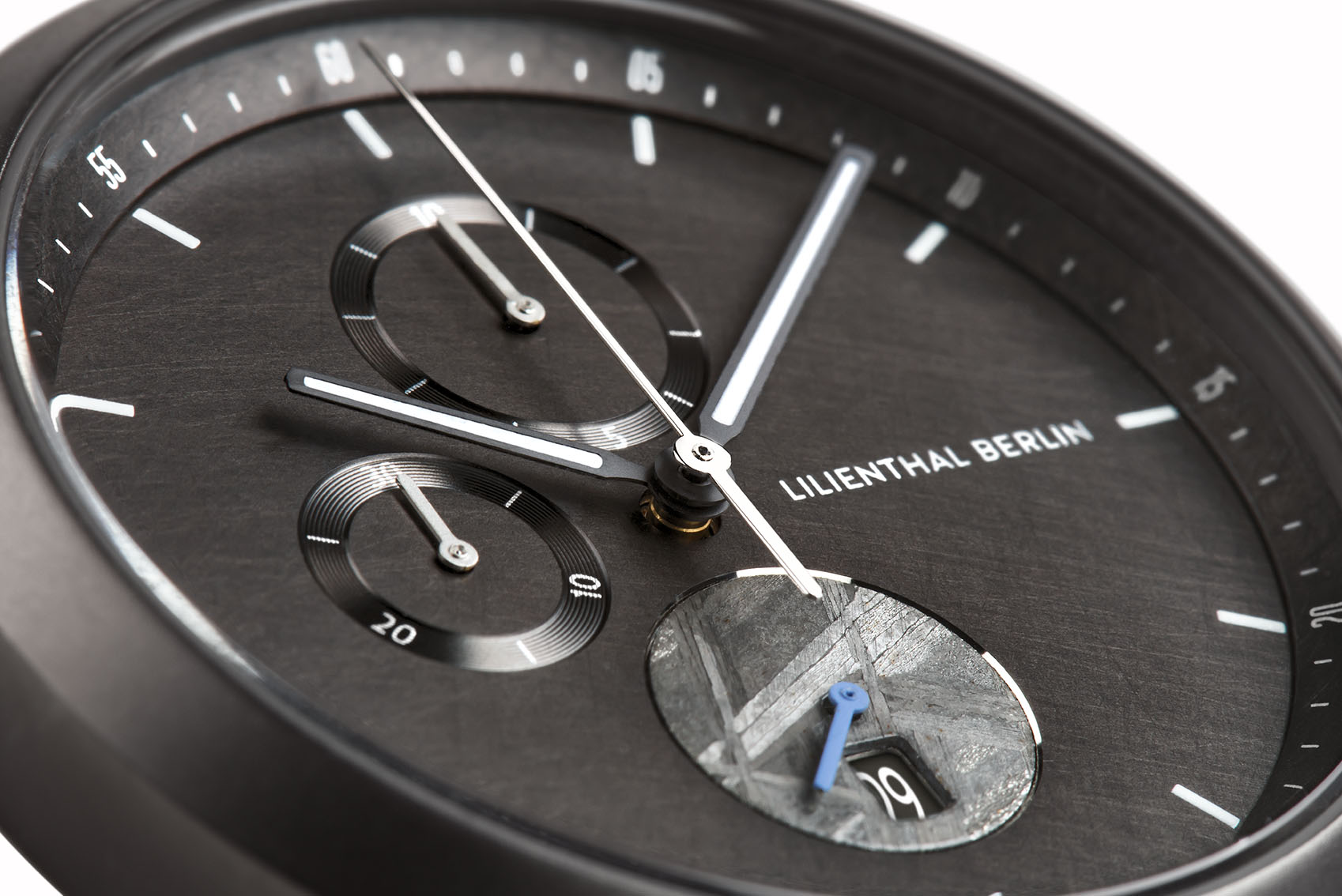 Chronograph Meteorite I - Leder Schwarz