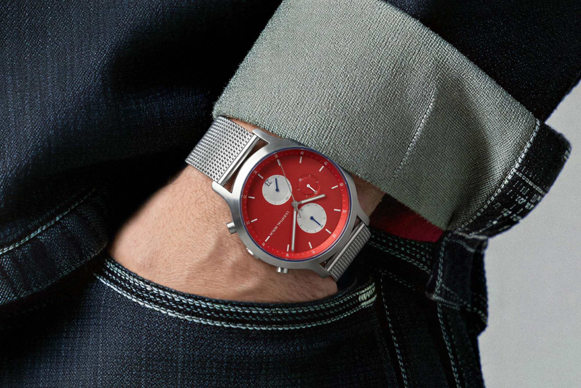 Chronograph Line 3 - Mesh Silber