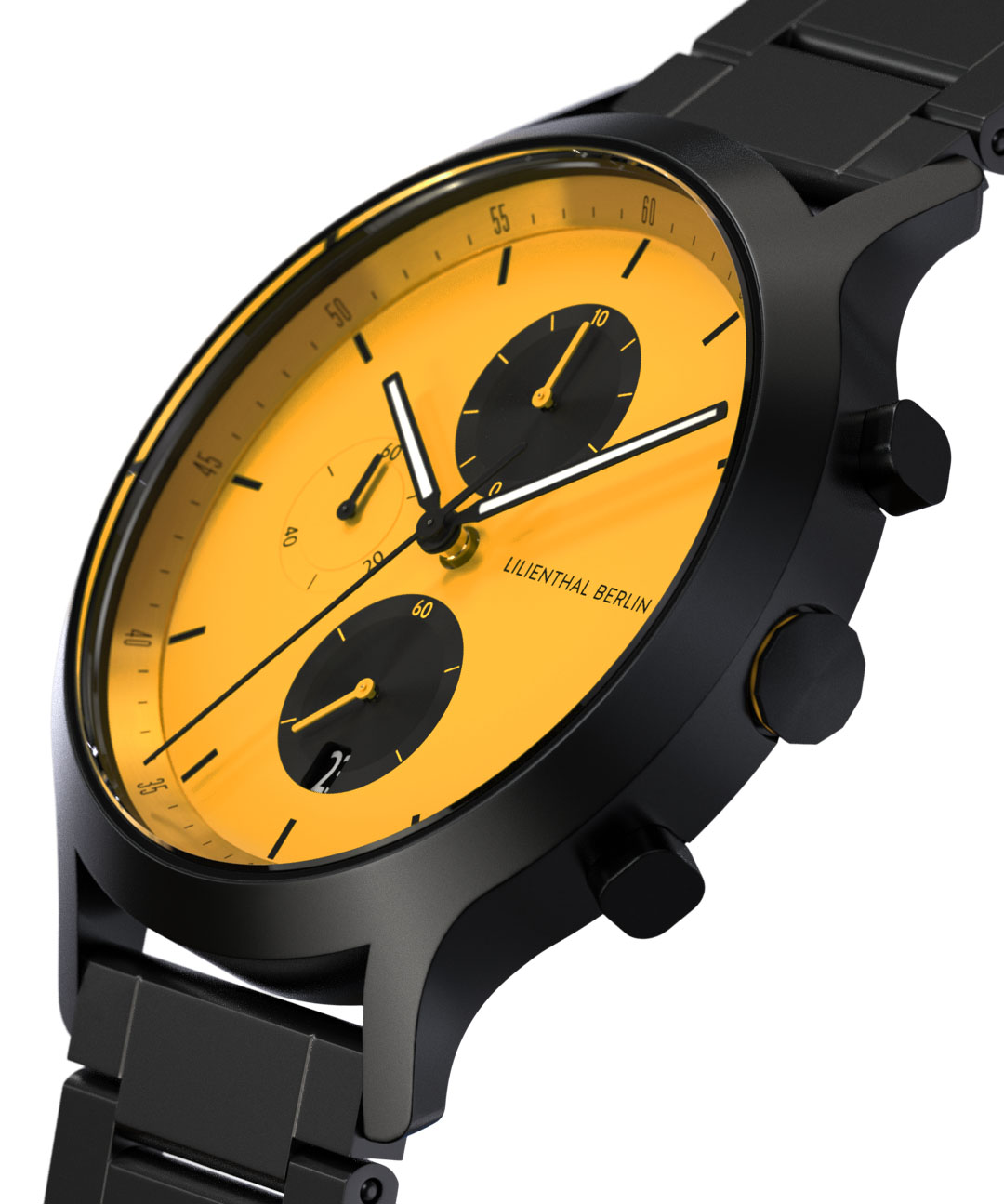 Chronograph Line 2 - Edelstahl Schwarz