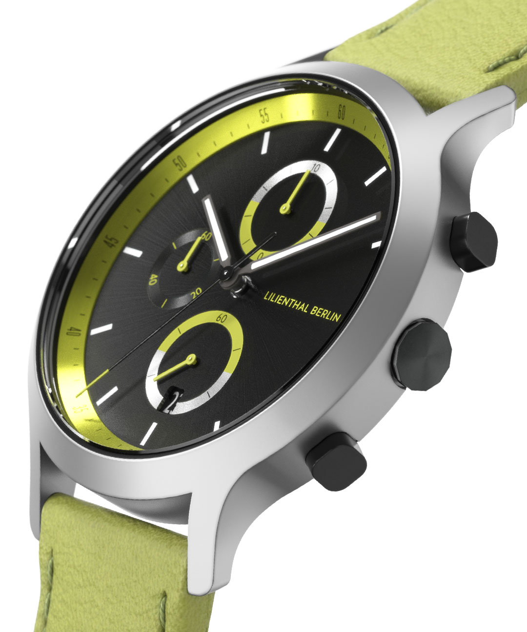 Chronograph Remix II - Leder Hellgrün