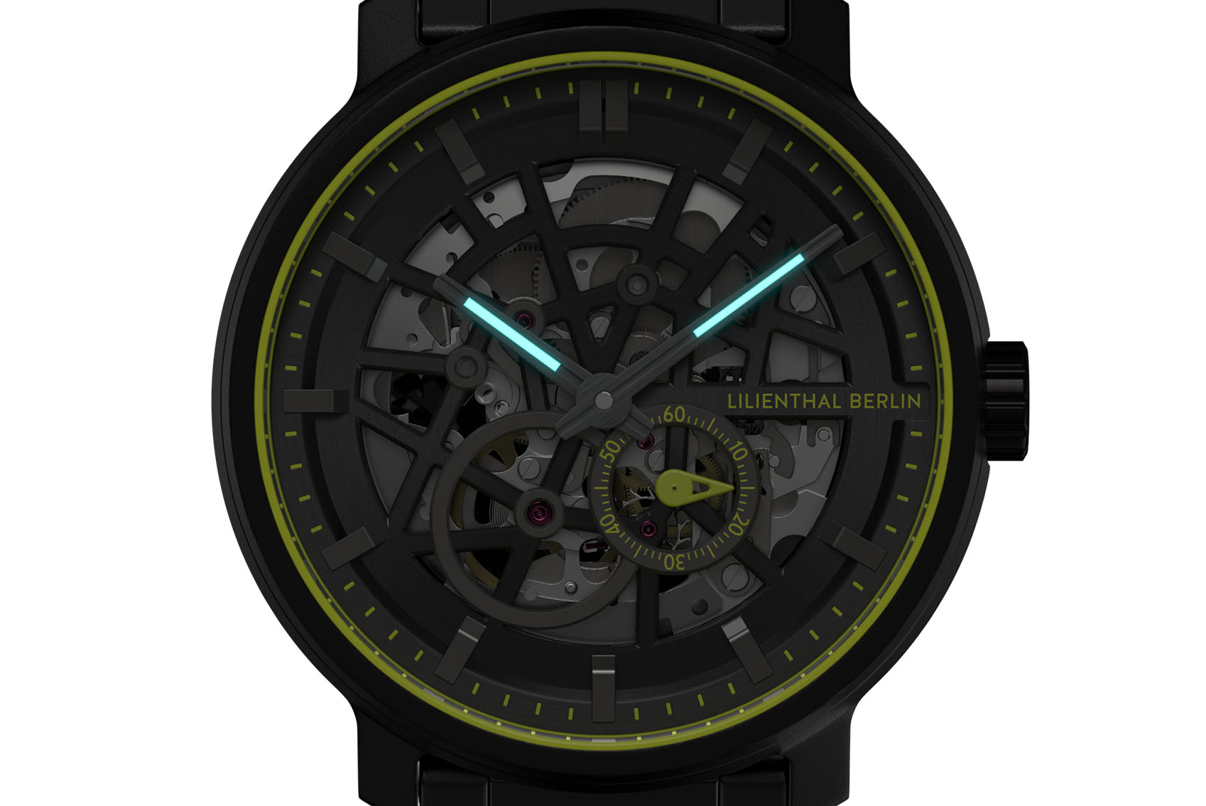 Neolux Skeleton Black Lime - Edelstahl Schwarz