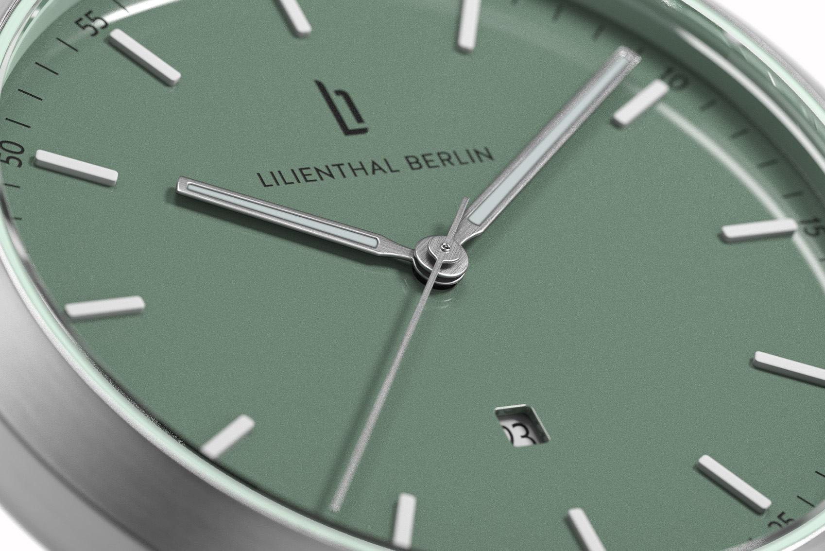 Huxley Silver Sage Green - Leder Dunkelblau