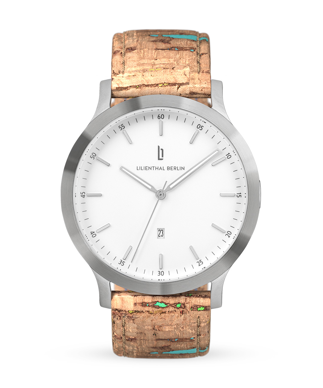 Huxley Silver White - Kork Hellbraun Bunt