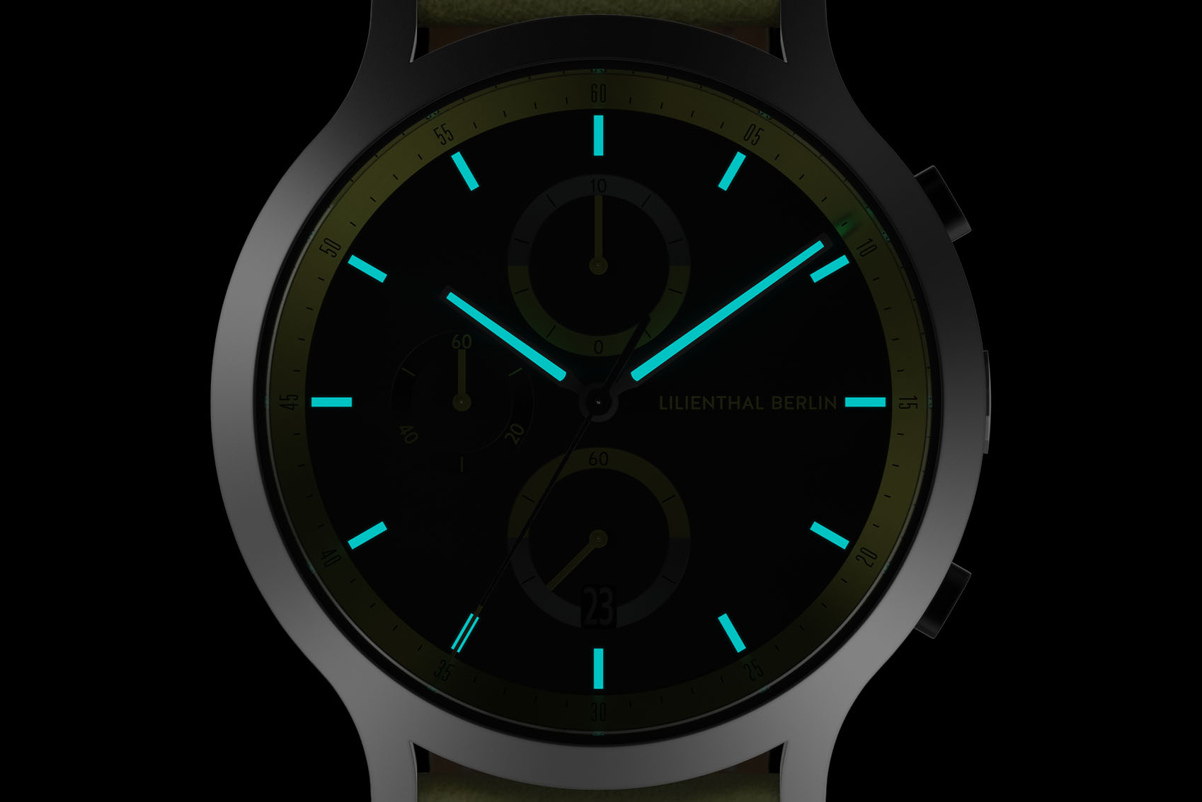 Chronograph Remix II - Leder Hellgrün