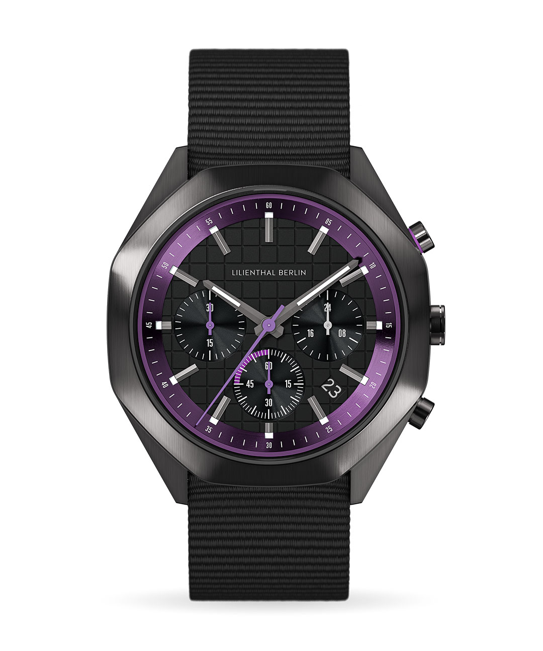 Octachrono Dark Silver Purple - Ocean Plastic Schw