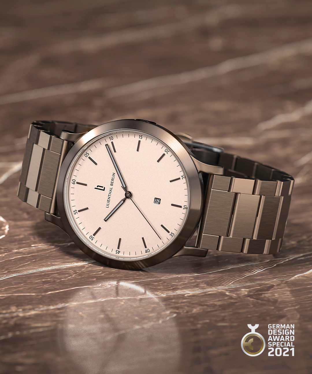 Huxley Bronze Almond - Edelstahl Bronze