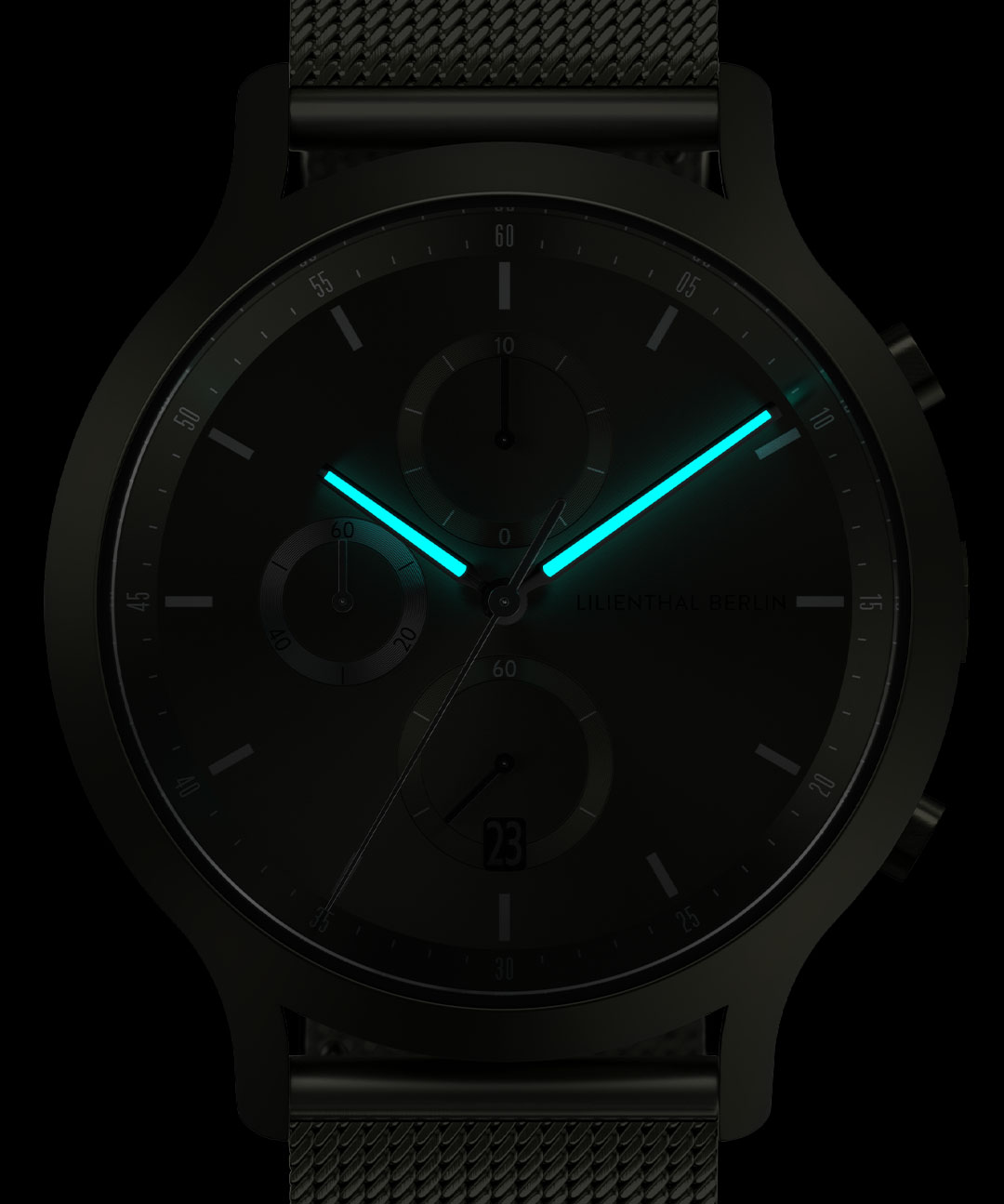 Chronograph Terra - Mesh Olivgrün