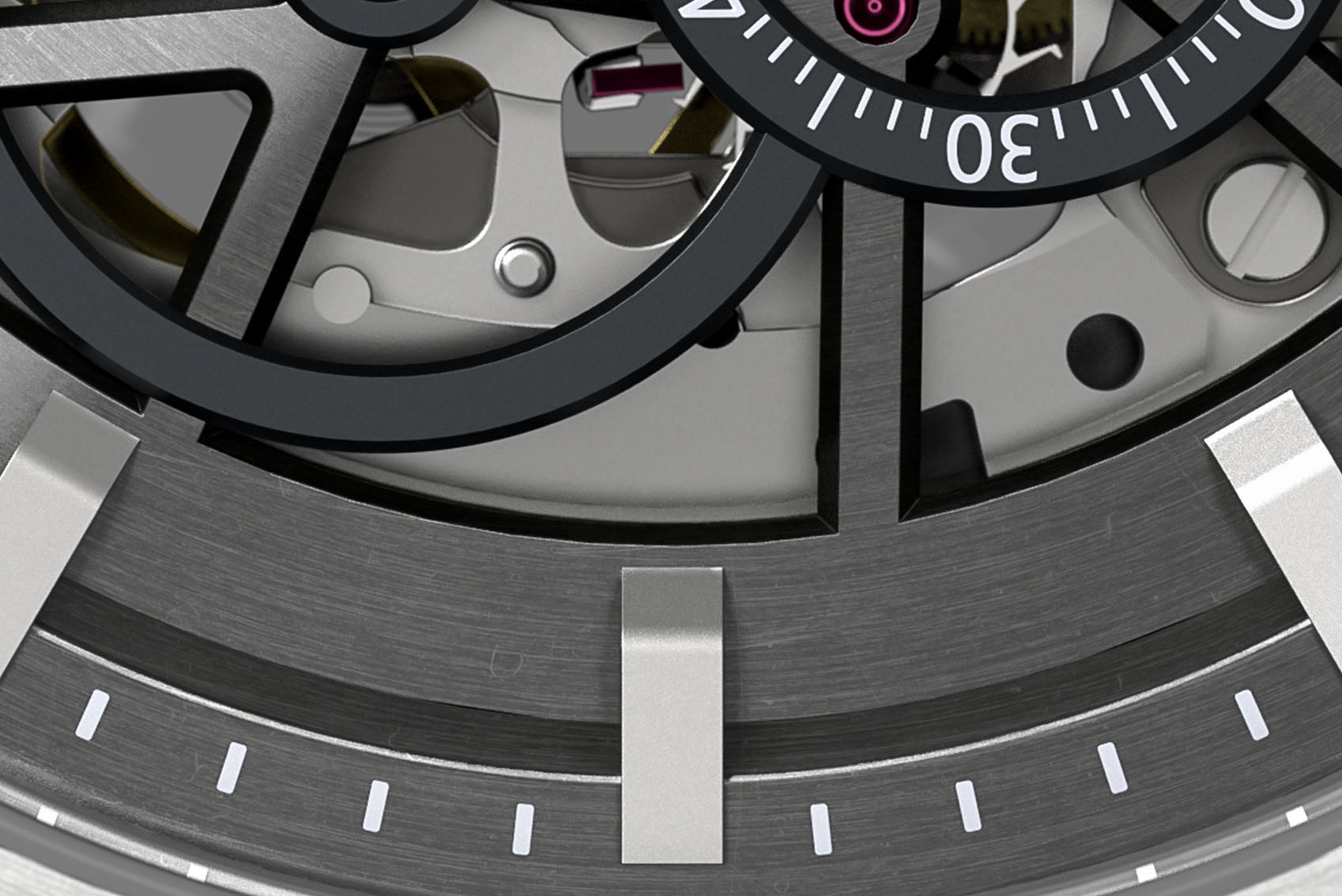 Neolux Skeleton Silver Grey - skóra czarny