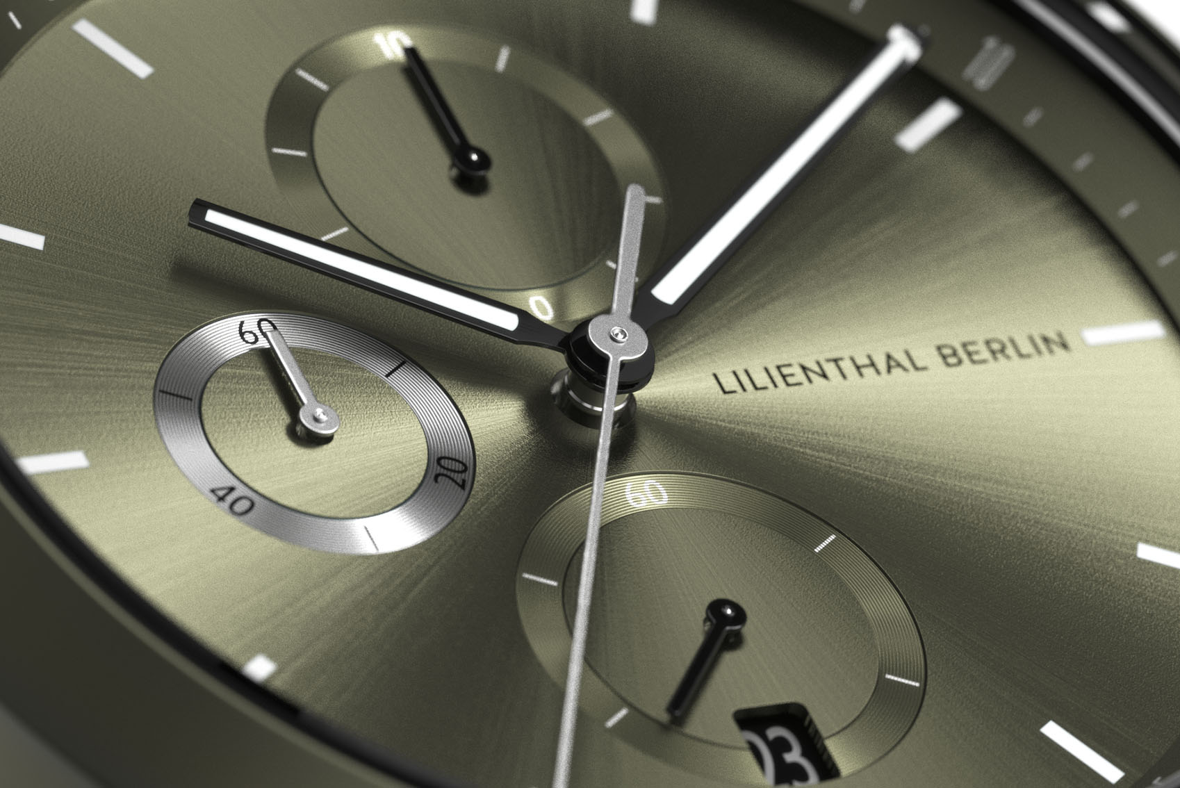 Chronograph Terra - Leder Khaki