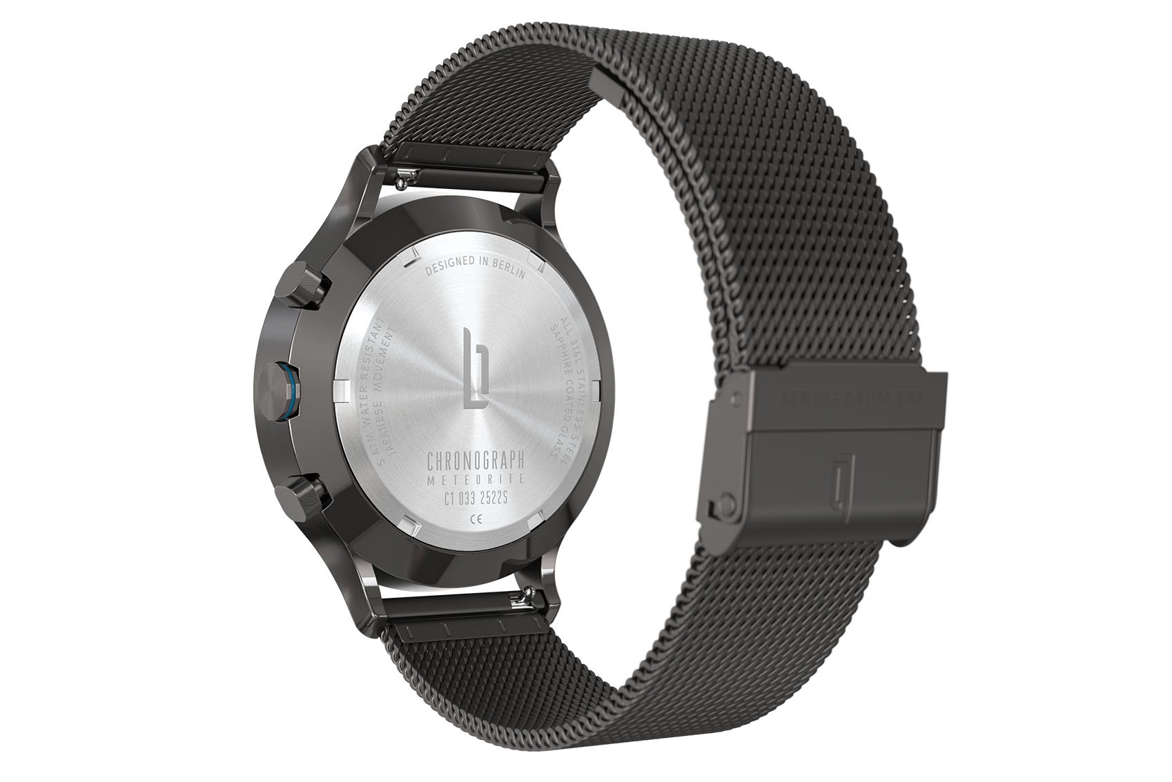 Chronograph Midnight Gold - Mesh Anthrazit