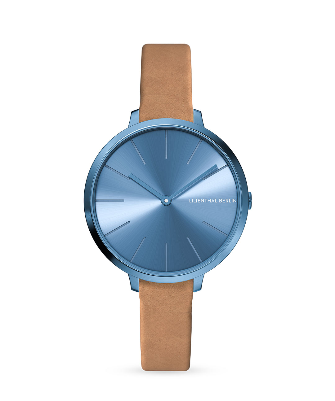 Rosalux Sky Blue - Leder Hellbraun