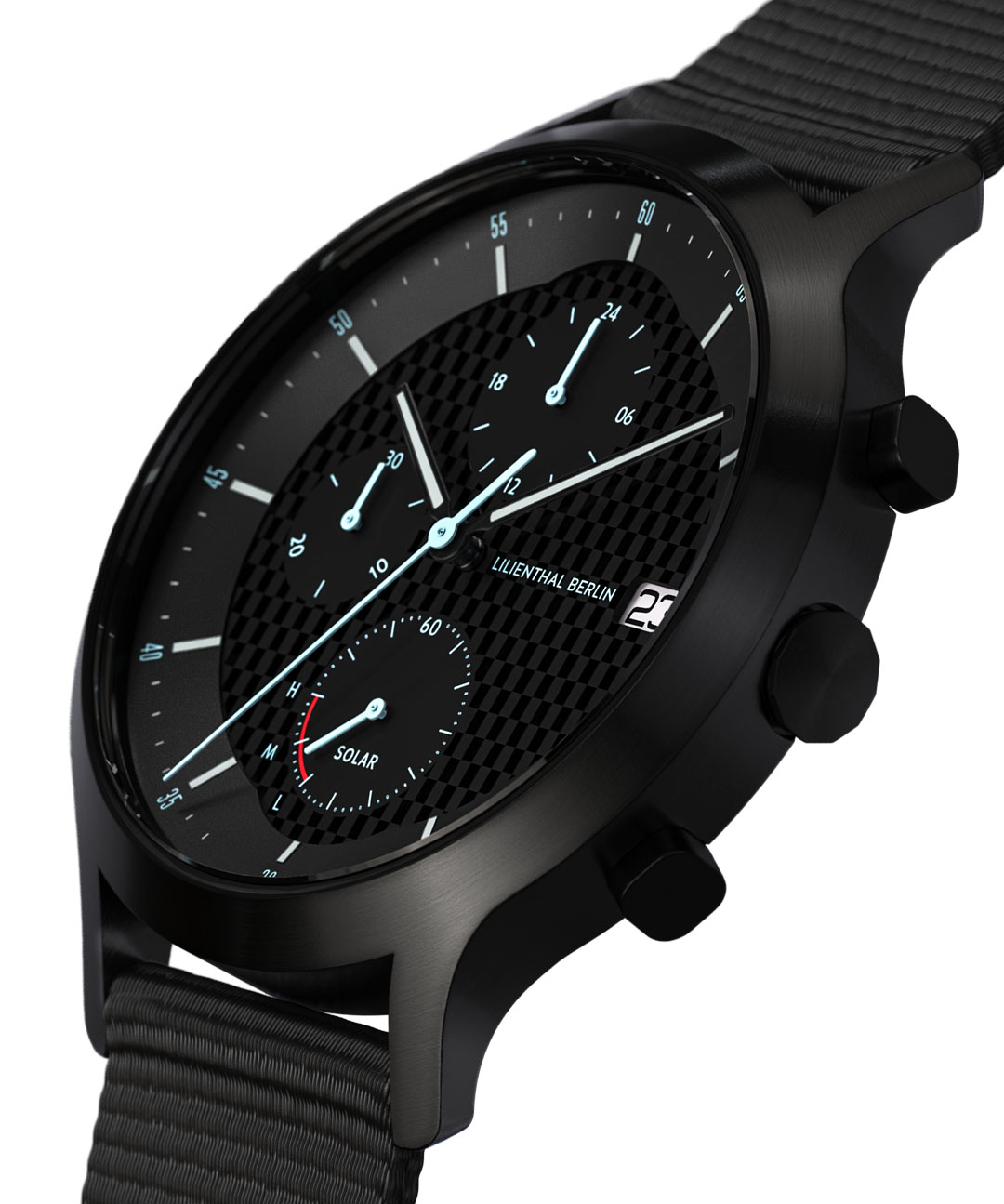 Chronograph Solar I - Recycled PET Schwarz