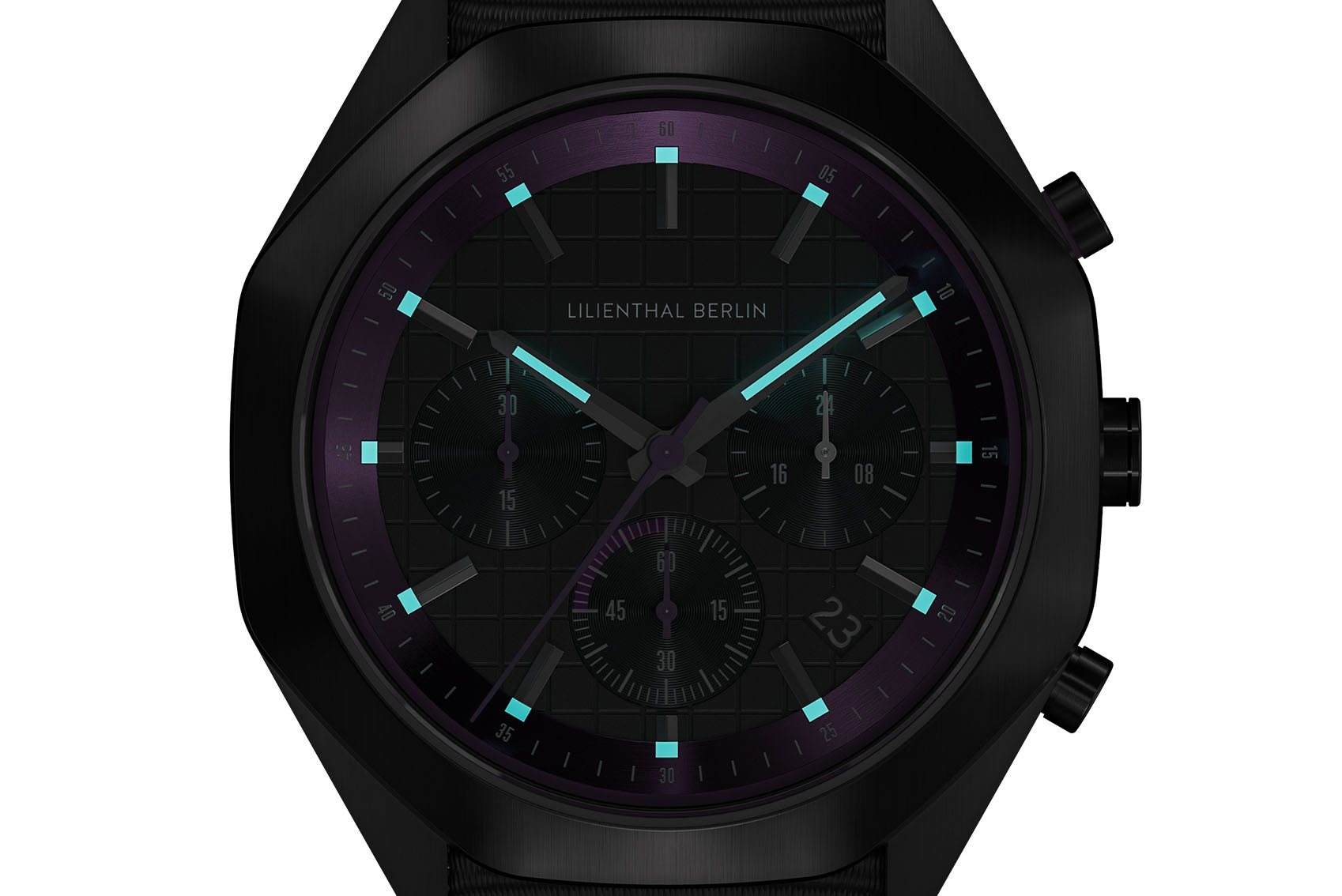 Octachrono Dark Silver Purple - Ocean Plastic Schw
