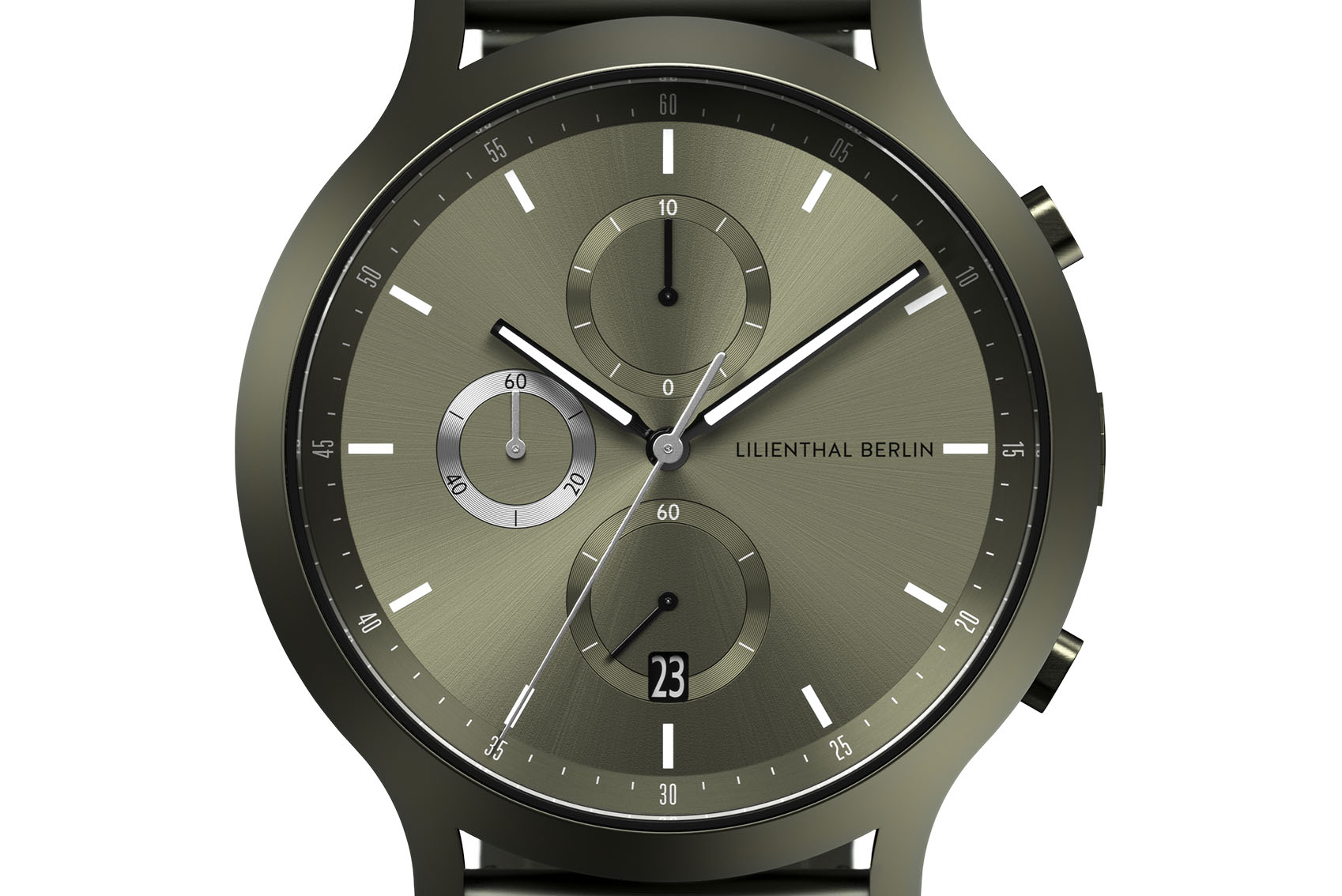 Chronograph Terra - Edelstahl Olive
