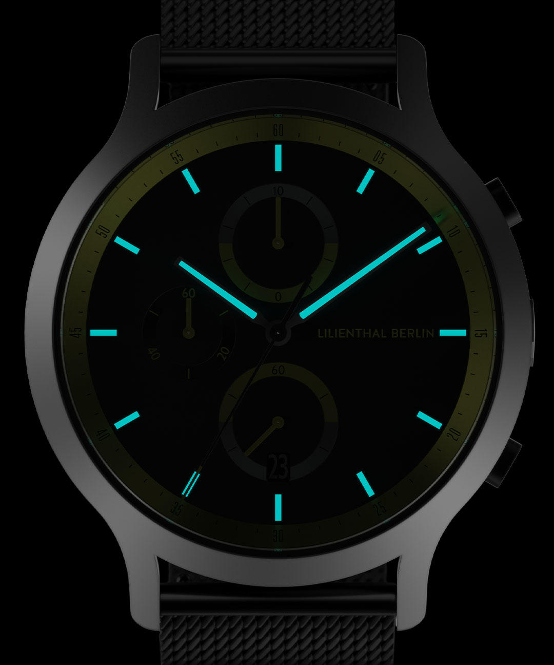 Chronograph Remix II - Mesh Schwarz