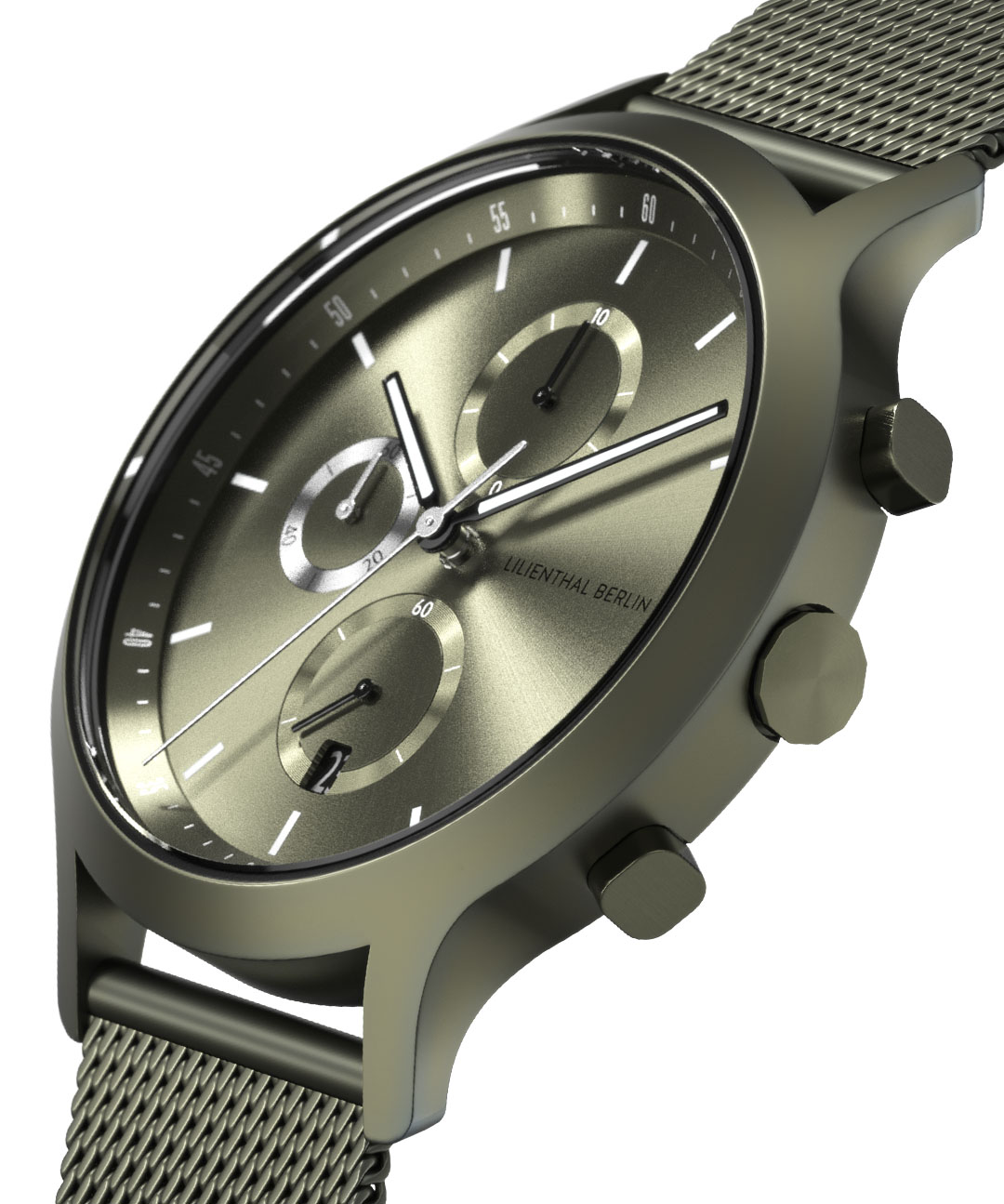 Chronograph Terra - Mesh Olivgrün