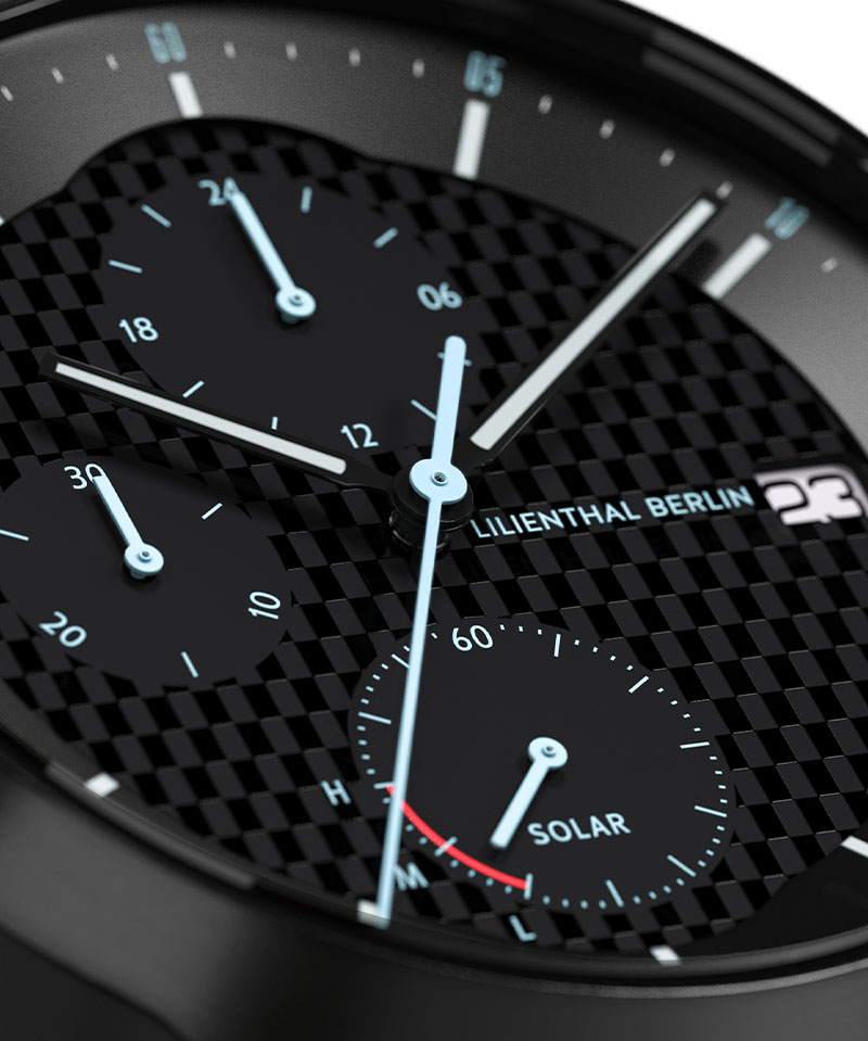 Chronograph Solar I - Recycled PET Schwarz