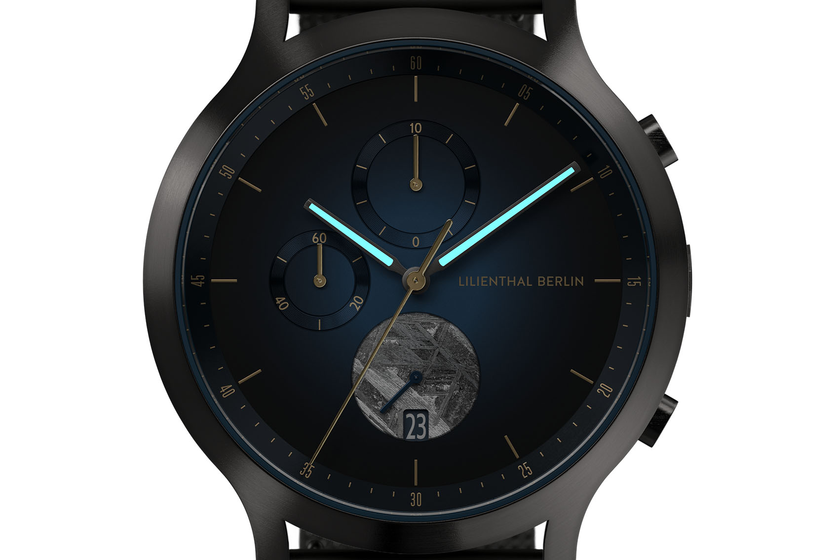 Chronograph Midnight Gold - Mesh Anthrazit