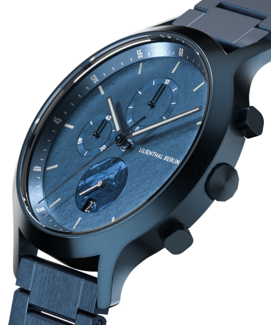 Chronograph Stellar Blue - Edelstahl Blau