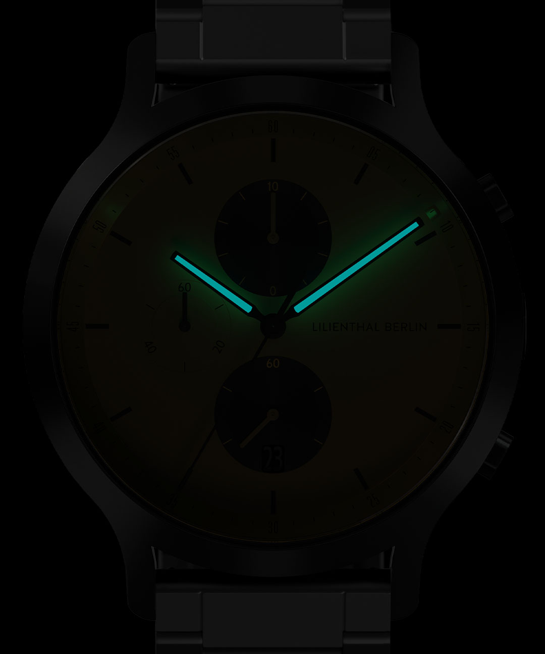 Chronograph Line 2 - Edelstahl Schwarz