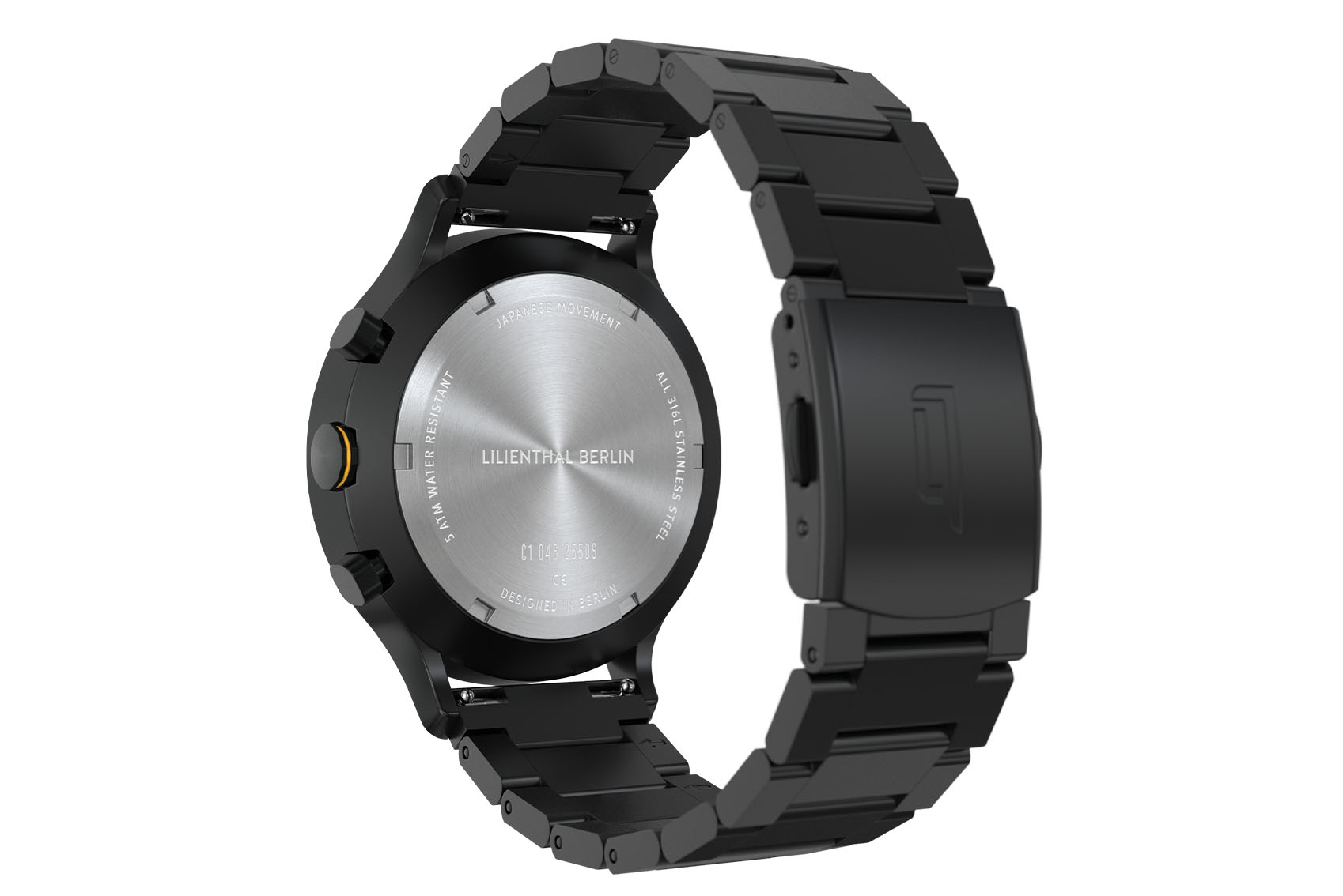 Chronograph Line 2 - Edelstahl Schwarz