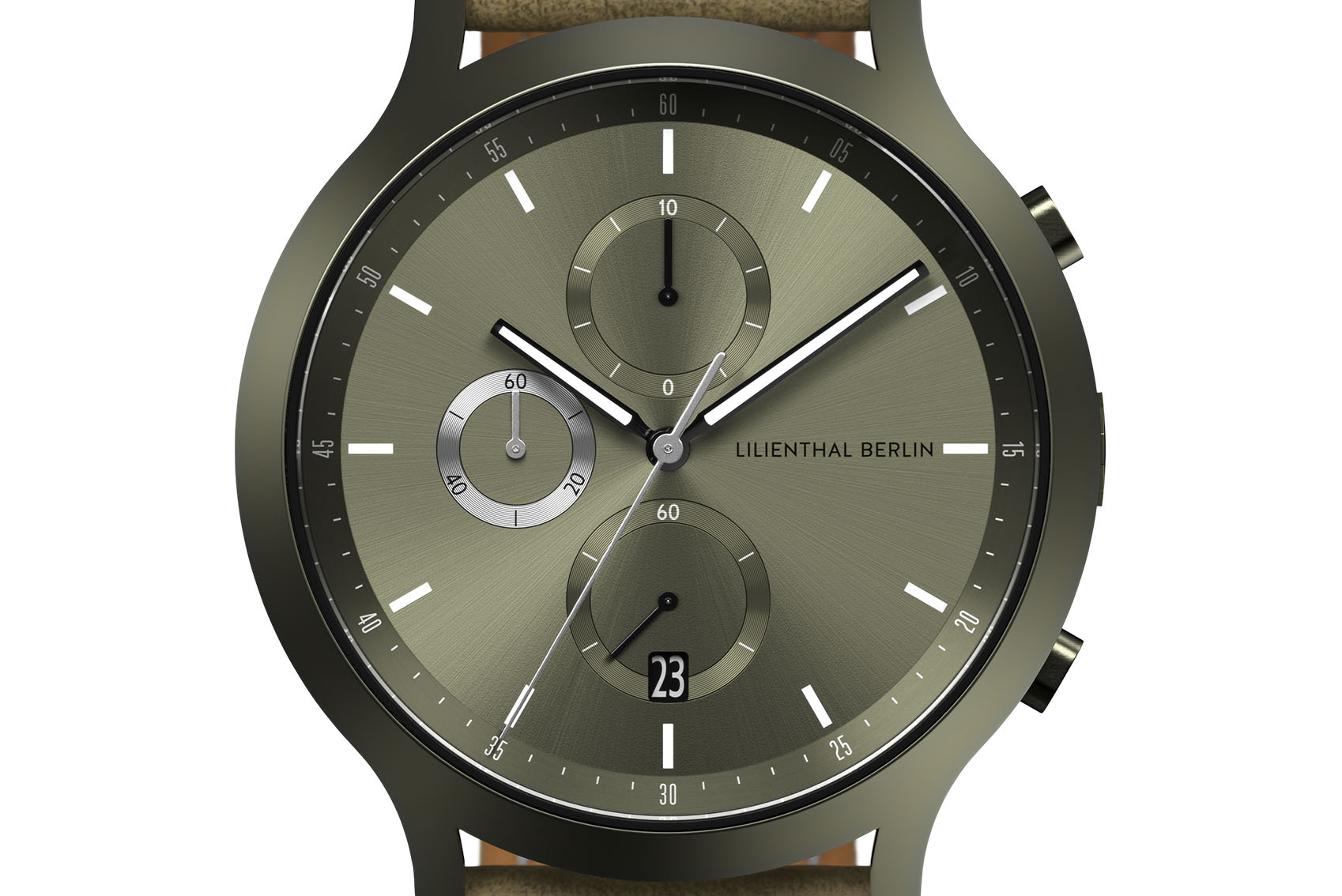 Chronograph Terra - Leder Khaki