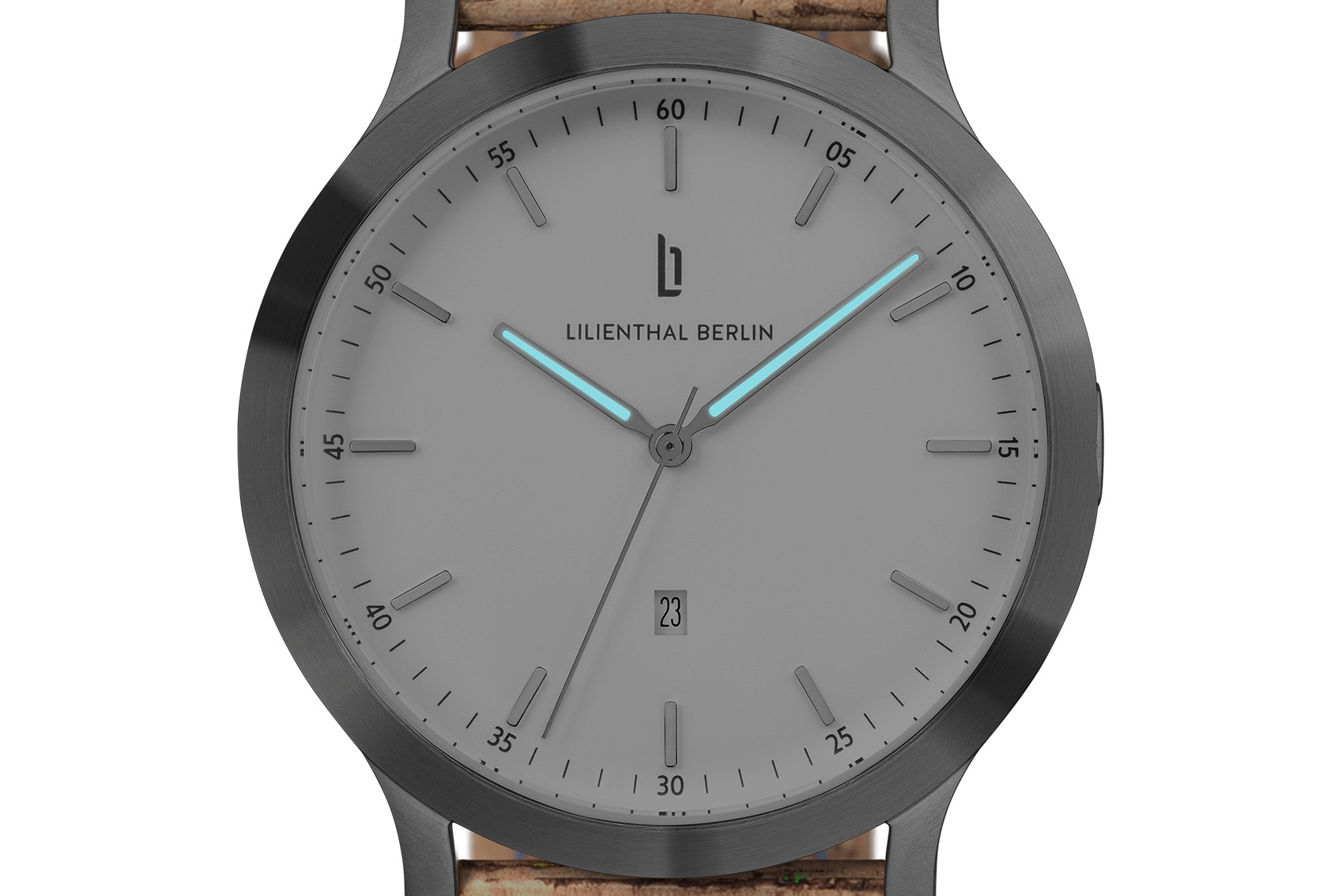 Huxley Silver White - Kork Hellbraun Bunt