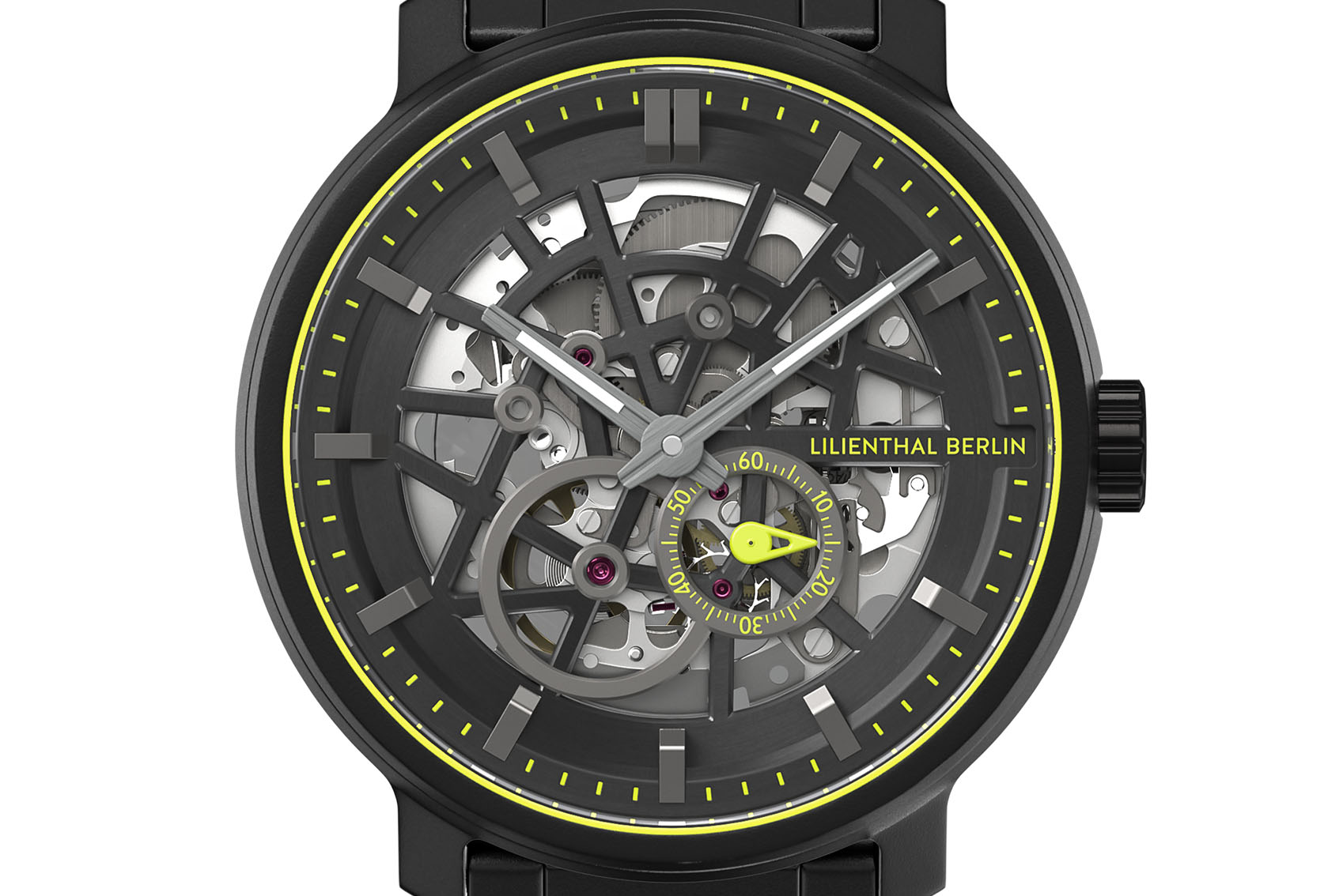 Neolux Skeleton Black Lime - Edelstahl Schwarz