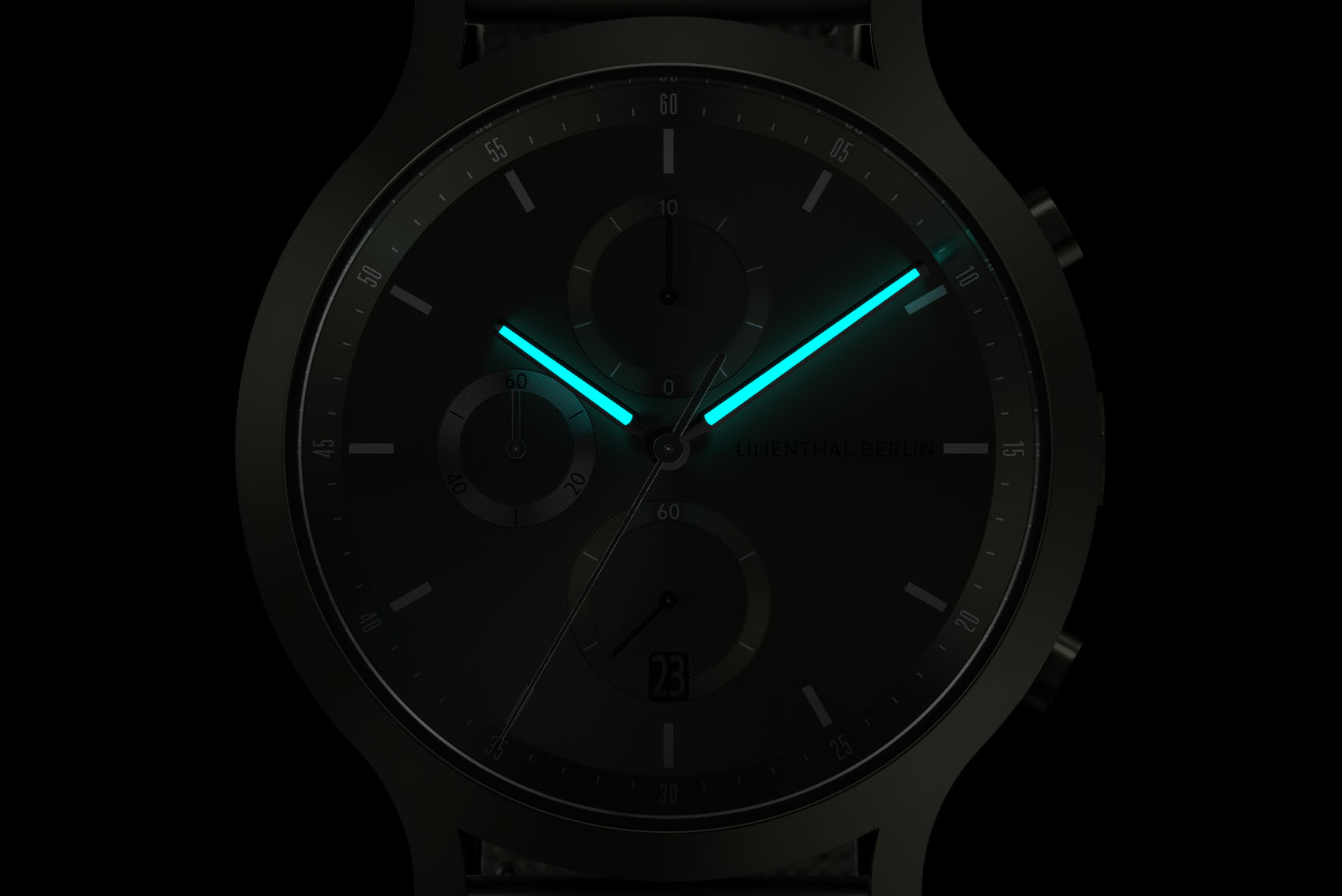 Chronograph Terra - Mesh Olivgrün