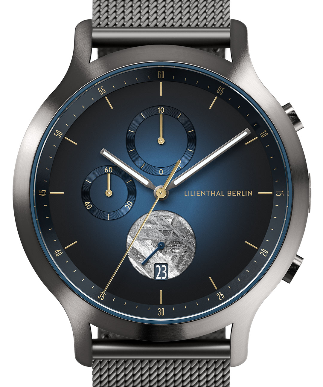 Chronograph Midnight Gold - Mesh Anthrazit