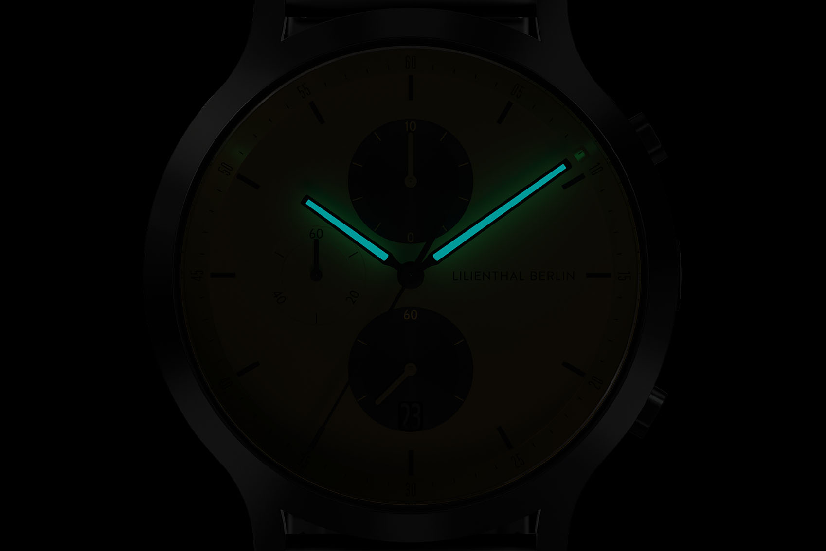 Chronograph Line 2 - Edelstahl Schwarz