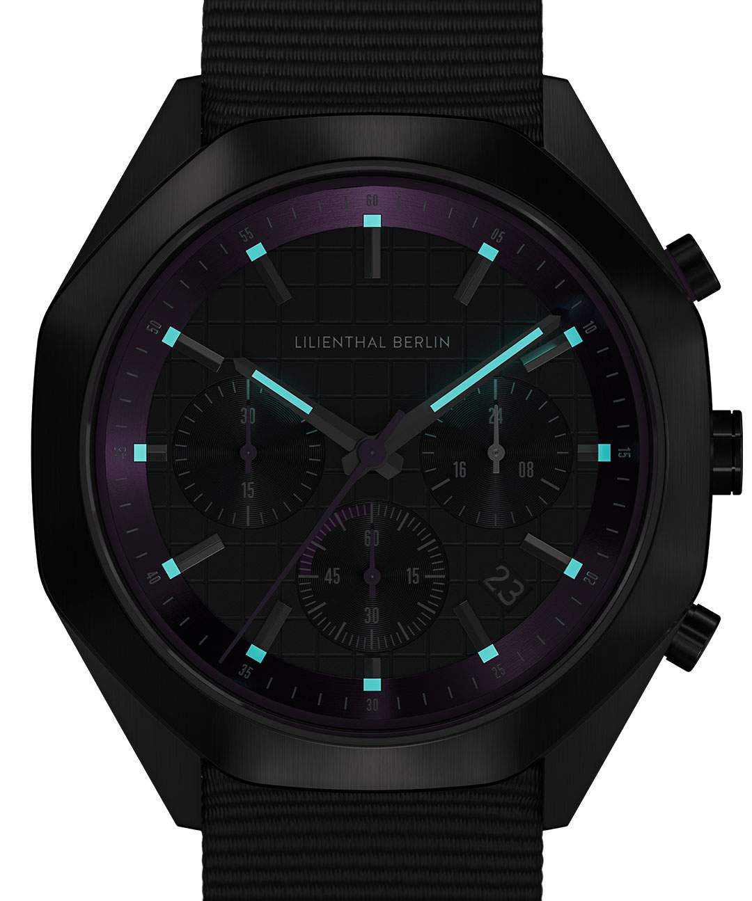 Octachrono Dark Silver Purple - Ocean Plastic Schw