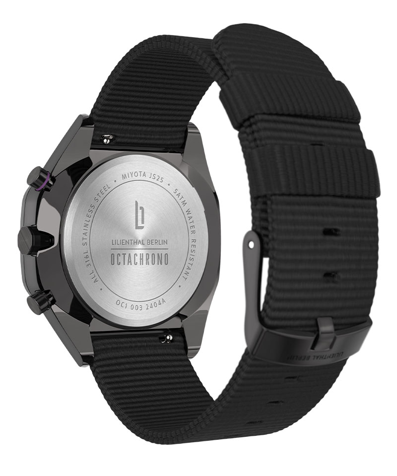 Octachrono Dark Silver Purple - Ocean Plastic Schw