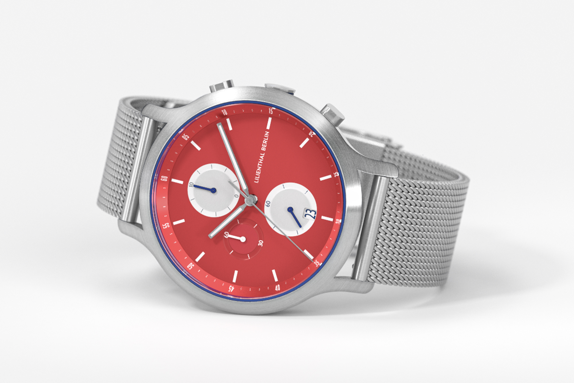 Chronograph Line 3 - Mesh Silber