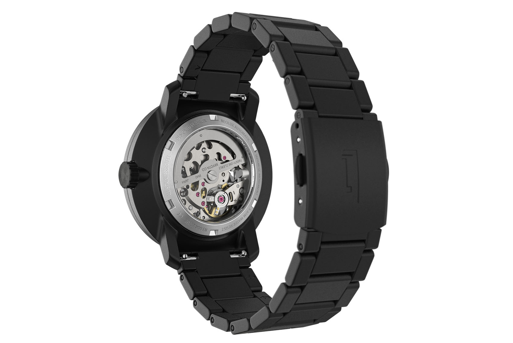 Neolux Skeleton Black Lime - Edelstahl Schwarz