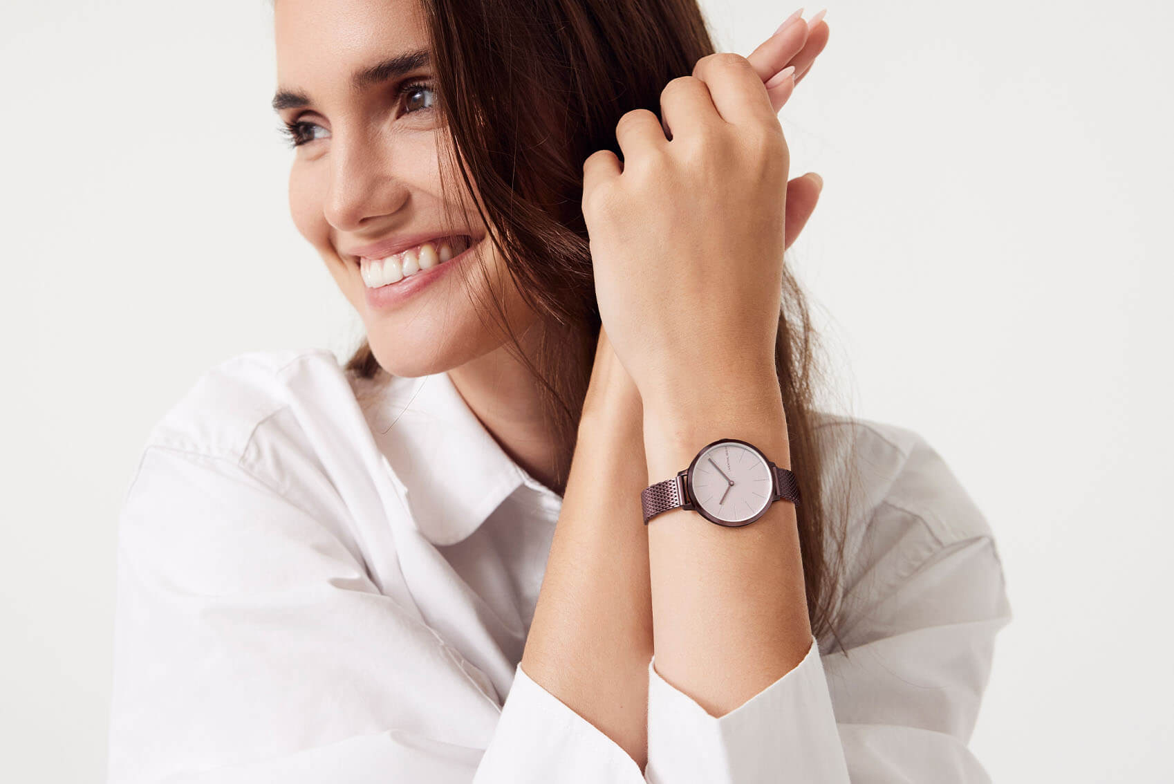 Rosalux Burgundy White - Mesh Burgundy