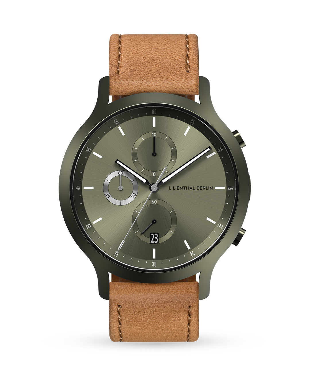 Chronograph Terra - Leder Hellbraun