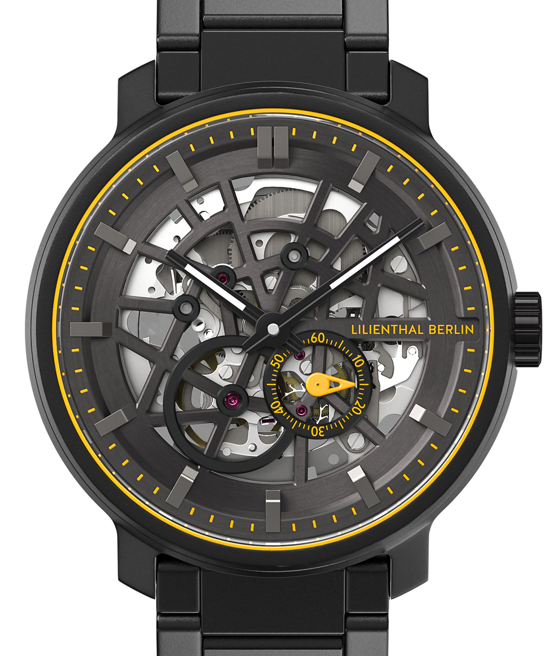 Neolux Skeleton Black Orange - Edelstahl Schwarz